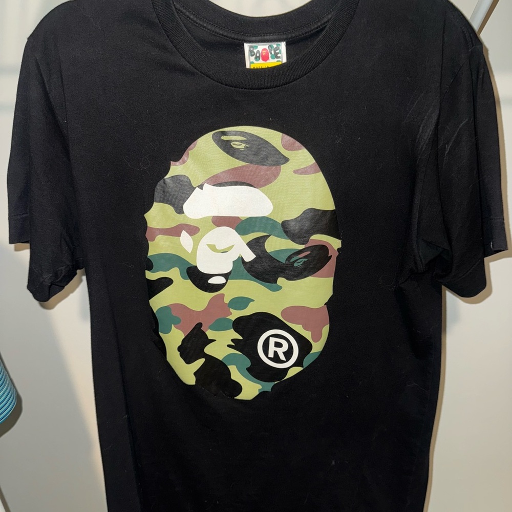 BAPE Multicolor Camo Ape Head Tee